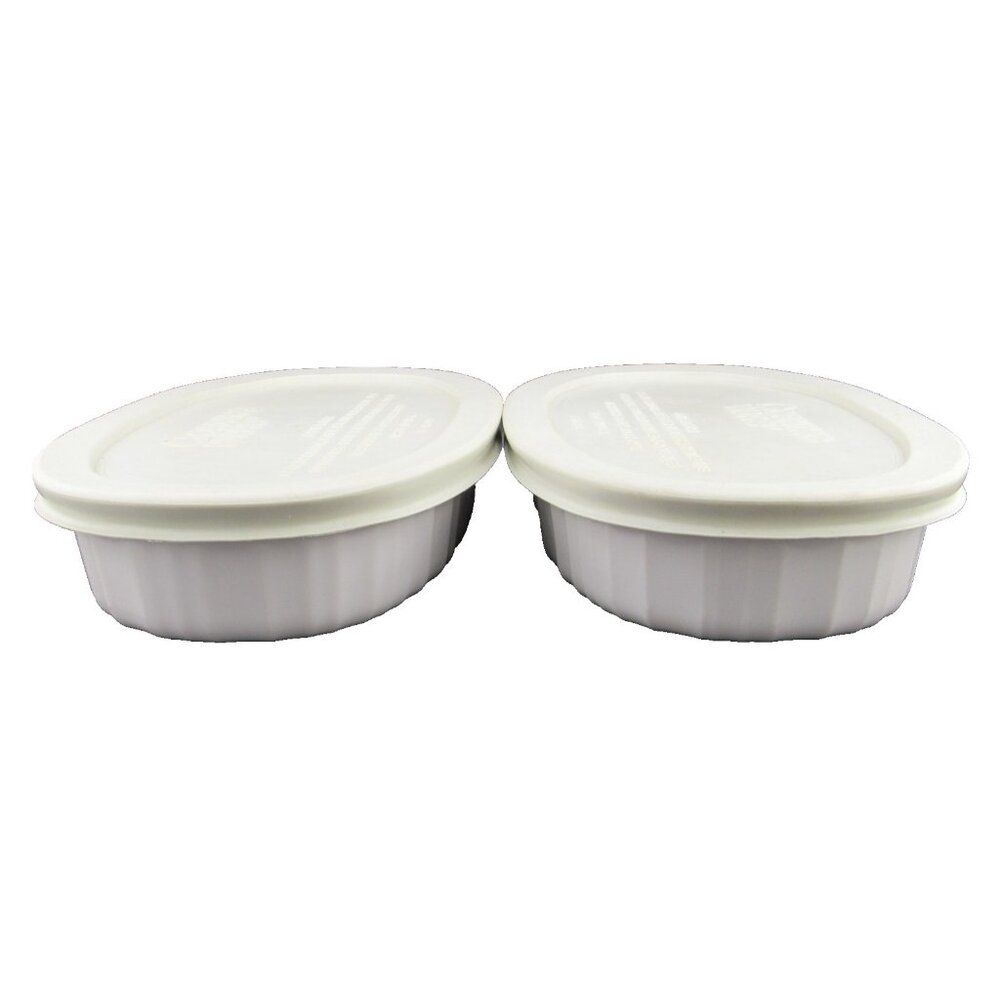 Vtg 1985-99 Corning Ware, French White F-15-B Small Casserole Dish w/F-15-PC Lid